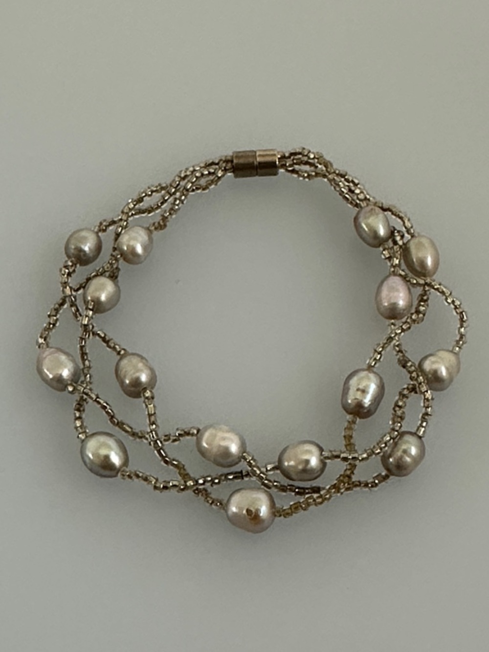 Multi-Strand Pearl & Gold-Tone Beaded Bracelet - Women Jewelry